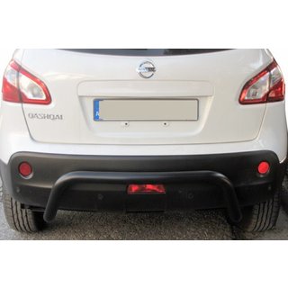 Zadní ochranný rám AK007 Black (nerez) Nissan Qashqai 2007–2010 fotografie 2