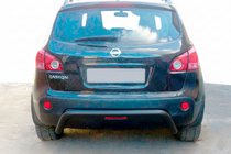 Nissan Qashqai 2010–2014 Zadní ochranný rám AK007 Black (nerez) fotografie 1