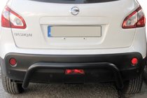 Nissan Qashqai 2010–2014 Zadní ochranný rám AK007 Black (nerez) fotografie 2