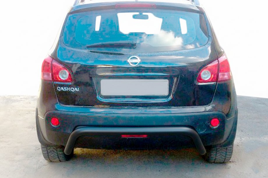 Nissan Qashqai 2010–2014 Zadní ochranný rám AK007 Black (nerez) Image