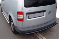 Volkswagen Caddy 2010–2015 Zadní ochranný oblouk Black (2 ks, nerez) fotografie 2