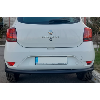 Zadní ochranný rám AK002 Black (nerez) Renault Sandero 2013–2022 fotografie 1
