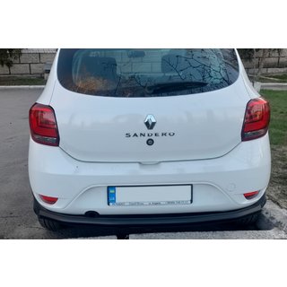 Zadní ochranný rám AK002 Black (nerez) Renault Sandero 2013–2022 fotografie 2