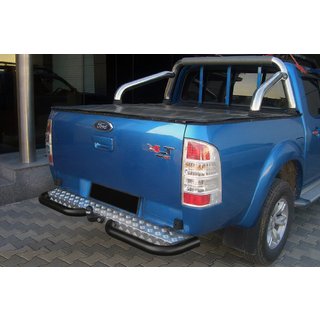 Zadní rohy AK003 Black (2 ks, nerez) Ford Ranger 2007–2011 fotografie 1