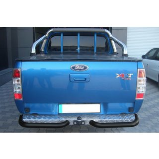 Zadní rohy AK003 Black (2 ks, nerez) Ford Ranger 2007–2011 fotografie 2