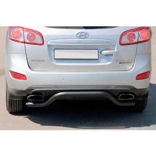 Zadní ochranný rám AK007-2 Black (nerez) Hyundai Santa Fe 2 2006–2012