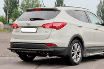 Hyundai Santa Fe 3 2012–2018 Zadní ochranný oblouk AK002 Black (nerez) fotografie 1