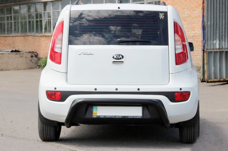 Kia Soul I 2008–2013 Zadní ochranný rám AK002 Black (nerez) Image