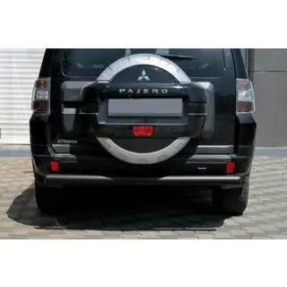 Zadní ochranný oblouk AK002 Black (nerez) Mitsubishi Pajero Wagon IV 2006–2021 fotografie 1