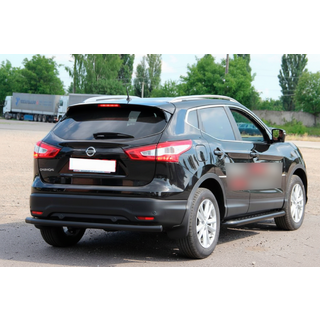 Zadní ochranný rám AK002 Black (nerez) Nissan Qashqai 2014–2021 fotografie 1