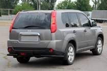 Nissan X-trail T31 2007–2014 Zadní rohy AK003 Black (2 ks, nerez) fotografie 1