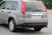 Nissan X-trail T31 2007–2014 Zadní rohy AK003 Black (2 ks, nerez) fotografie 2
