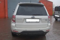 Subaru Forester 2008–2013 Zadní ochranný rám AK002 Black (nerez) fotografie 2