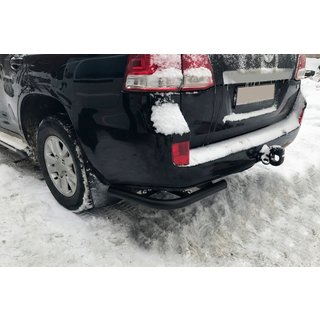Zadní rohy AK003 Black (2 ks, nerez) Toyota Land Cruiser 200 2007–2021 fotografie 1