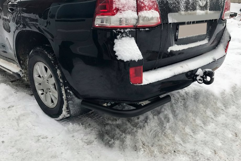 Toyota Land Cruiser 200 2007–2021 Zadní rohy AK003 Black (2 ks, nerez) Image
