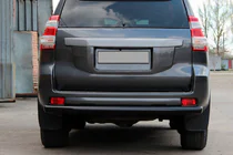 Toyota Land Cruiser Prado 150 2009–2023 Zadní ochranný rám AK002 Black (nerez) fotografie 6