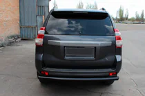 Toyota Land Cruiser Prado 150 2009–2023 Zadní ochranný rám AK002 Black (nerez) fotografie 8