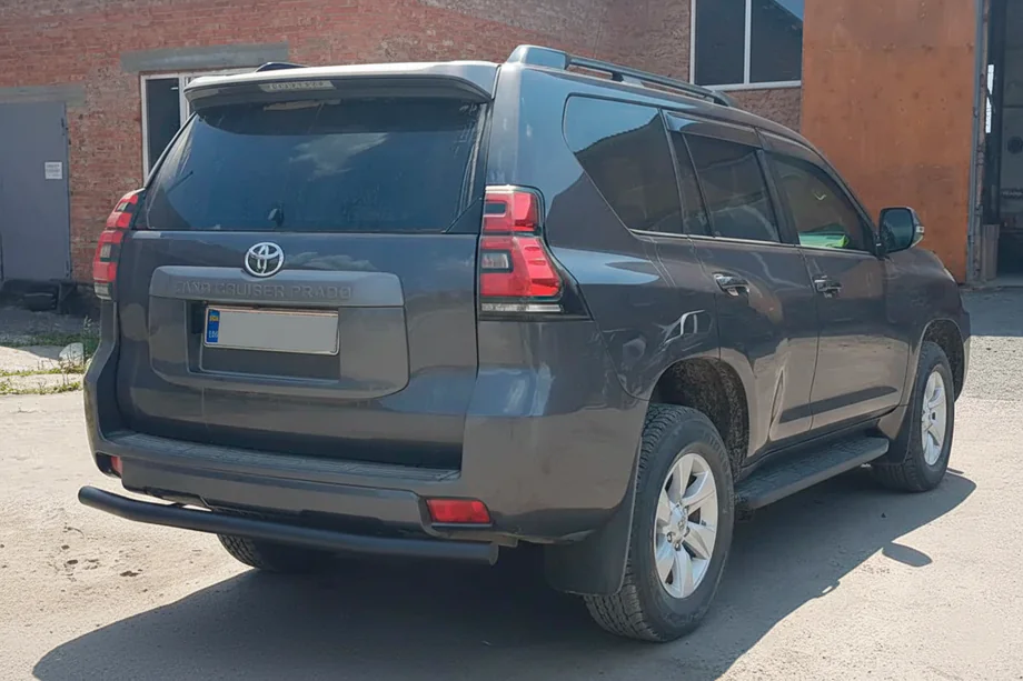 Toyota Land Cruiser Prado 150 2009–2023 Zadní ochranný rám AK002 Black (nerez) Image