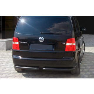 Zadní rohy AK003 Black (2 ks, nerez) Volkswagen Touran 2003–2010 fotografie 1
