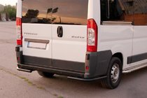 Peugeot Boxer 2006–2025 Zadní rohy AK003 Black (2 ks, nerez) fotografie 2