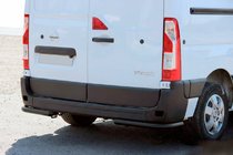 Renault Master 2011–2023 Zadní rohy AK003 Black (2 ks, nerez) fotografie 2