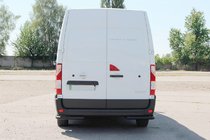 Renault Master 2011–2023 Zadní rohy AK003 Black (2 ks, nerez) fotografie 3