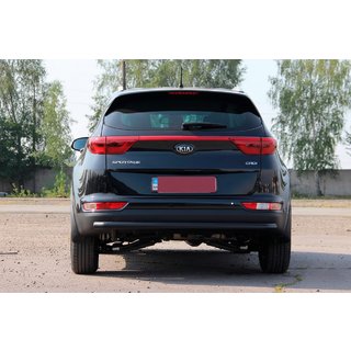 Zadní ochranný rám AK002 Black (nerez) Kia Sportage 2015–2021 fotografie 4