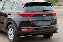 Kia Sportage 2015–2021 Zadní ochranné rohy AK003 Black (nerez) fotografie 1