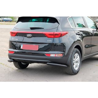 Zadní ochranné rohy AK003 Black (nerez) Kia Sportage 2015–2021 fotografie 2