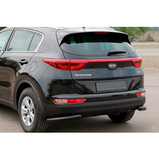 Zadní ochranné rohy AK003 Black (nerez) Kia Sportage 2015–2021 fotografie 1