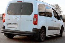 Citroen Berlingo 2008–2018 Zadní ochranný rám Black (nerez) Ø 60 mm fotografie 4