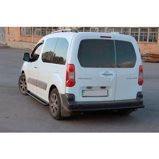 Zadní ochranný rám Black (nerez) Ø 60 mm Citroen Berlingo 2008–2018 fotografie 3