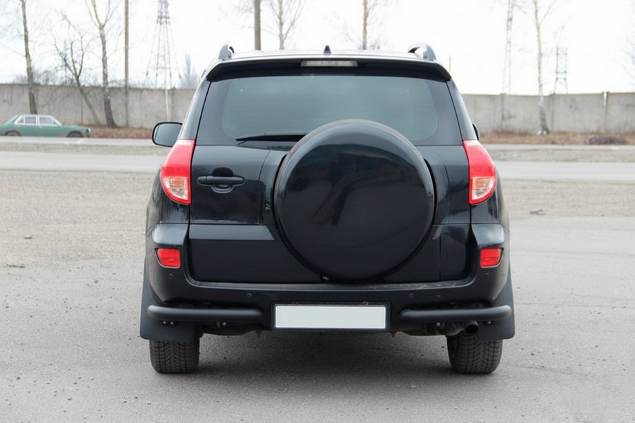 Toyota Rav 4 2006–2013 Zadní rohy AK003 Black (2 ks, nerez) Fotografie 2