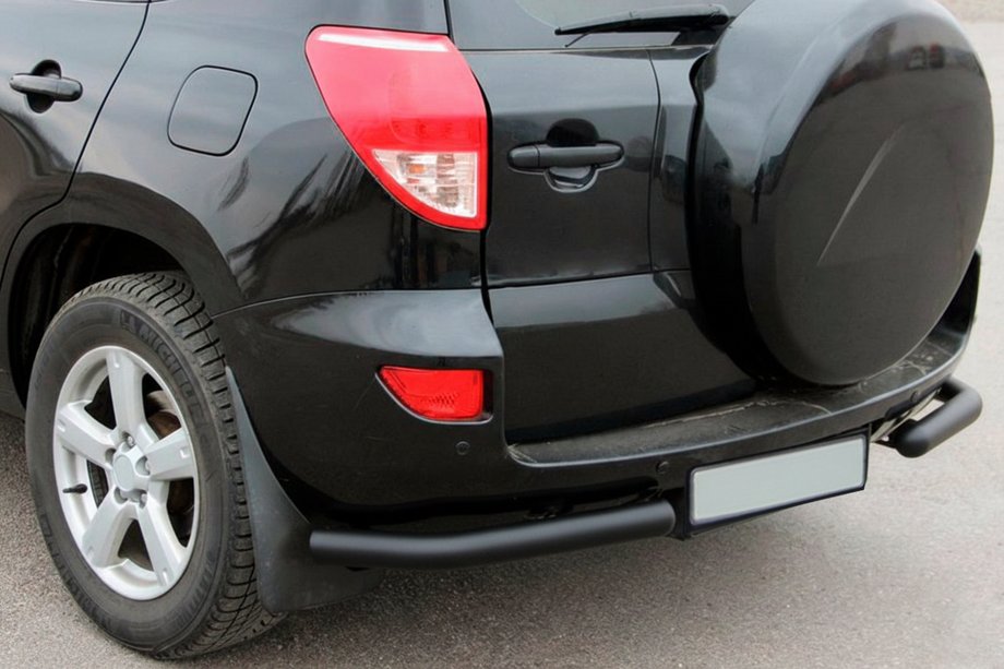Toyota Rav 4 2006–2013 Zadní rohy AK003 Black (2 ks, nerez) Fotografie 1
