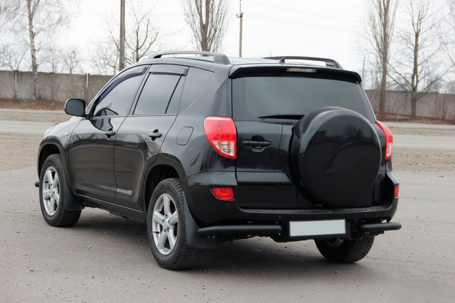 Toyota Rav 4 2006–2013 Zadní rohy AK003 Black (2 ks, nerez) Fotografie 3