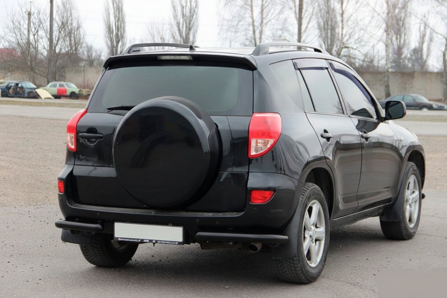 Toyota Rav 4 2006–2013 Zadní rohy AK003 Black (2 ks, nerez) Fotografie 4