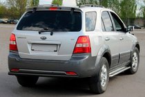 Kia Sorento I BL 2002–2009 Zadní ochranný oblouk AK002 Black (nerez) fotografie 2