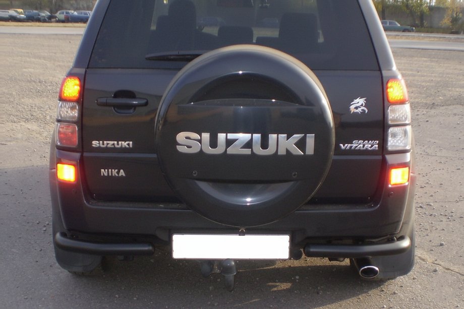 Suzuki Grand Vitara 2005–2017 Zadní ochranný rám AK003 Black (nerez) Image