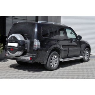Zadní ochranný oblouk AK002 Black (nerez) Mitsubishi Pajero Wagon III 1999–2006 fotografie 2