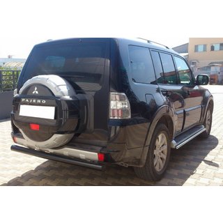 Zadní ochranný oblouk AK002 Black (nerez) Mitsubishi Pajero Wagon III 1999–2006 fotografie 3