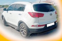Kia Sportage 2010–2015 Zadní ochranný rám AK002-1 Black (nerez) fotografie 2
