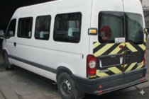 Renault Master 1998–2010 Zadní ochranný oblouk AK002 Black (nerez) fotografie 1