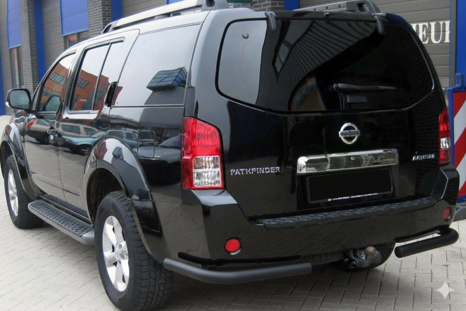 Nissan Pathfinder R51 2005–2014 Zadní ochranný rám AK003 Black (nerez) Fotografie 1