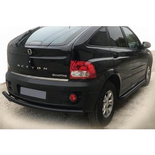 Zadní ochranný rám AK002 Black (nerez) SsangYong Action 2005–2018