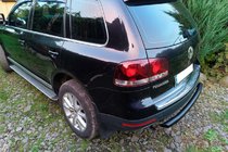 Volkswagen Touareg 2002–2010 Zadní ochranné oblouky AK002 Black (2 ks, nerez) fotografie 2