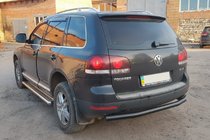 Volkswagen Touareg 2002–2010 Zadní ochranné oblouky AK002 Black (2 ks, nerez) fotografie 5