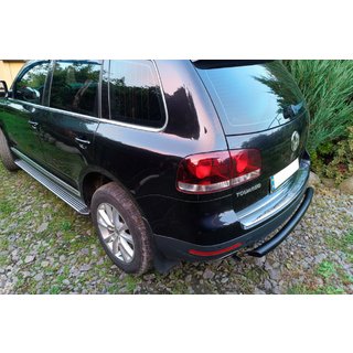 Zadní ochranné oblouky AK002 Black (2 ks, nerez) Volkswagen Touareg 2002–2010 fotografie 2