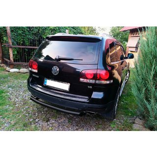 Zadní ochranné oblouky AK002 Black (2 ks, nerez) Volkswagen Touareg 2002–2010 fotografie 3