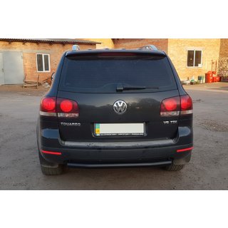 Zadní ochranné oblouky AK002 Black (2 ks, nerez) Volkswagen Touareg 2002–2010 fotografie 4