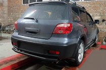 Mitsubishi Outlander 2001–2006 Zadní ochranný rám AK002/2 Black (nerez) fotografie 1